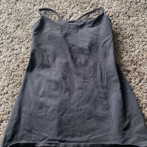 Black Lulu Cross Back Tank